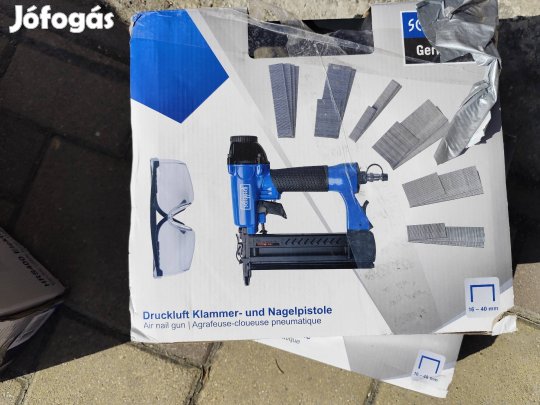 scheppach pneumatikus szögbelövő tűzőgép új 
