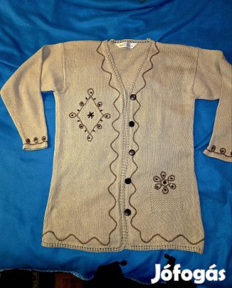 selyem szálu bézs pulover