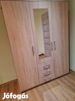 sonoma tölgy gardróbszekrény ruhásszekrény