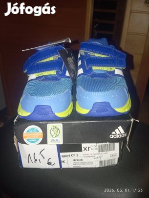 sosem használt, fiú Adidas 26,5-es sportcipő 