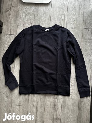 sötétkék férfi vékony pulóver M