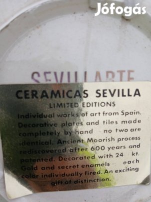 spanyol dísz kerámia 
