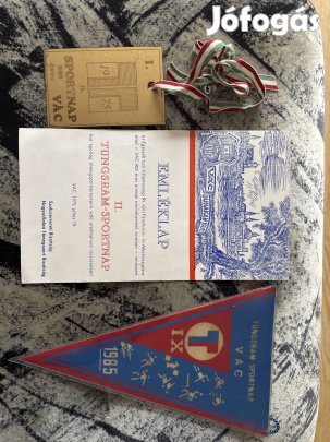 sportnap Vác 900- éves évfordulójára 1975 plakett