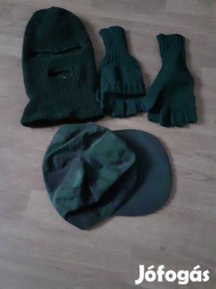 sportoláshoz,hobbihoz férfi sapka,kesztyű  vadonat új