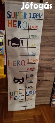 super Hero gyerek magasságmérő