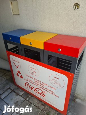 szelektiv fesztivalos fém kuka