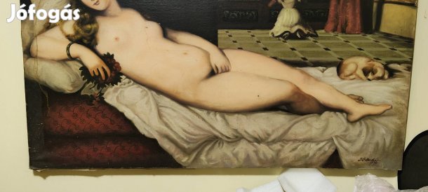 szép olaj vászon akt