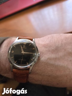 szép vintács fekete sz.lapos omega ritka