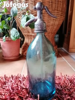 szódásüveg kék színű eladó 