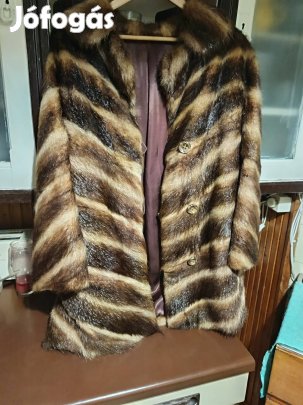 szörmebunda anyagból háronegyedes hosszú