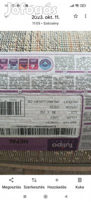 szürke -fehér szőnyeg 