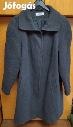 szürke szövetkabát
