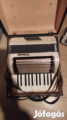 tangó harmonika fehér gyöngyházas 32 basszus