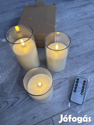 távirányítóval  irányítható gyertya lámpa