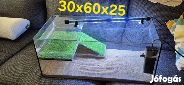 teknős terrárium komplett teknős akvárium komplett 45 L 