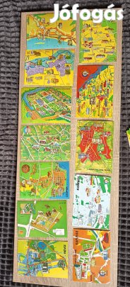 térképes képeslap vidék afész