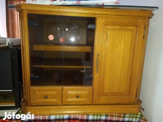 tölgy előlapos tv komód 