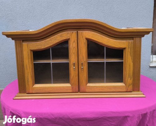 tölgy fali vitrin