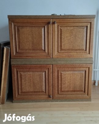 tölgy furnél szekrénysor
