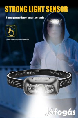 tölthető LED fejlámpa