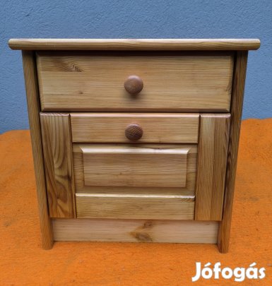 tömör fenyő éjjeliszekrény 
