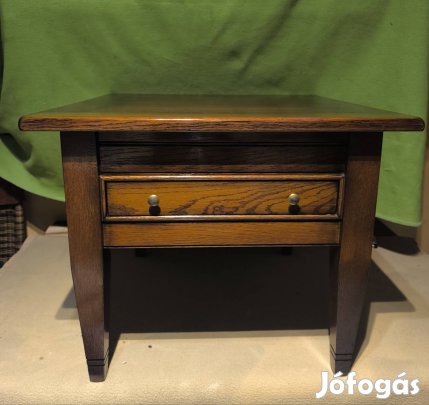 tömör tölgy dohányzóasztal