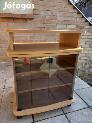 tv állvány üveges 