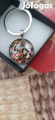 új Hindu Hanuman majom isten medálos szent kulcstartó 