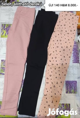 új! 140-es H&M bélelt leggingsek