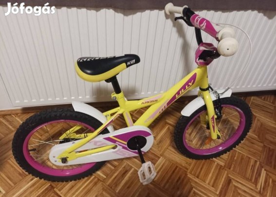 új állapotú Kross Lilly 16 lány gyermek kerékpár 