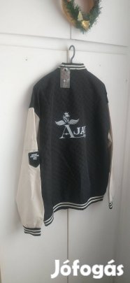 új csillag mintás írásos zsebes divatos cibzáros dzseki 