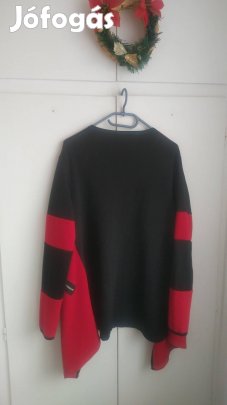 új fekete piros divatos alkalmi sztreccs blézer 