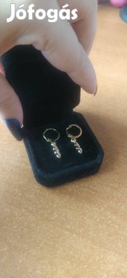 új gold filled falevél mintás kis karika fülbevaló 