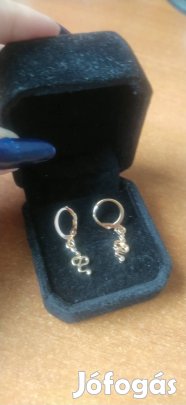 új gold filled kígyó mintás kis karika fülbevaló 