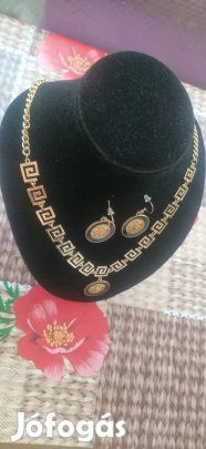 új görög és oroszlán fej mintás alkalmi ékszer szett 