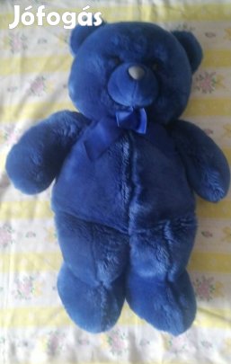 új gyönyörű royal blue pihe puha plüss maci 