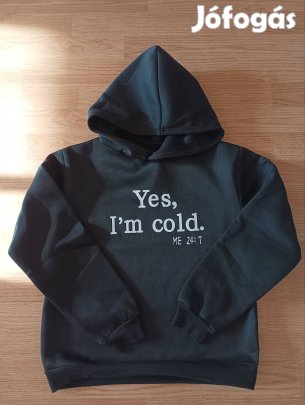 új kapucnis pulóver 11-12 év