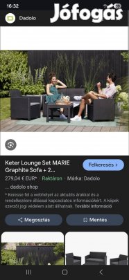 új kerti rattan szett