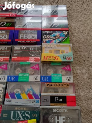 új magnó kazettak a 70-80-90évekből