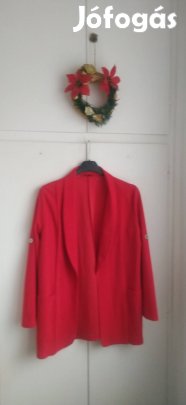 új piros zsebes alkalmi blézer 
