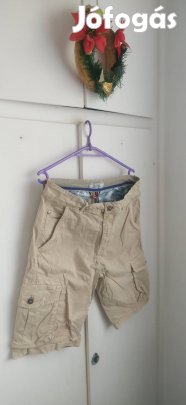 új világos barna divatos zsebes férfi rövidnadrág 
