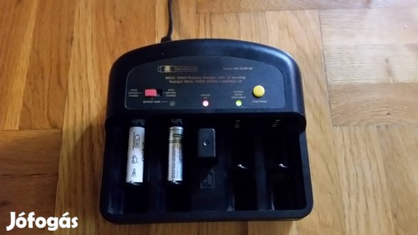 univerzális Ni-Cd, Ni-Mh, 9V akkumulátor töltő 