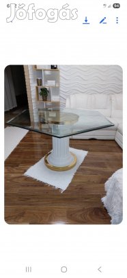 üveg asztal 2 cm vastag üveggel.
