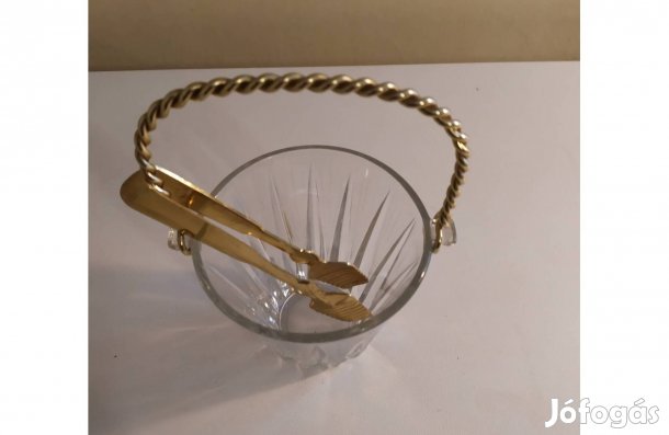 üveg kínáló tál 