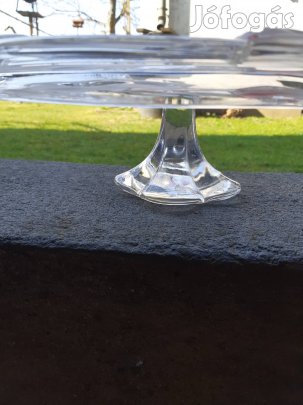üveg tortatartó
