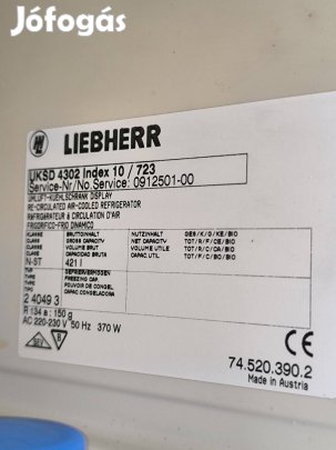 üveges hűtőszekrény szép állapotban eladó