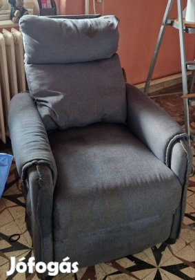 vidaxl sötétszürke szövet dönthetö