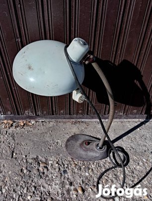vintage gégecsöves ipari ,műhelylámpa 
