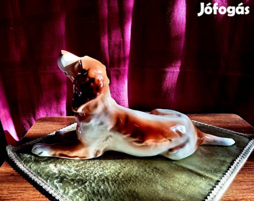 vintage porcelán kutya figura 