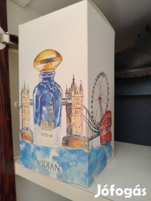 widian London parfümös üveg és díszdoboz